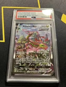 PSA 10 Rayquaza Vmax 218/203 Alt Art -Alternative Pokemon Card- Evolving Skies - Image 2