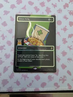 Ninja Pizza (Borderless) (Surge Foil) Commander: Teenage Mutant Ninja Turtles... - Image 1