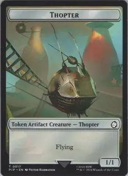 MTG Normal Thopter // Treasure (0018) Double-Sided Token T Universes Beyond: Fal - Image 1
