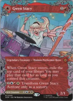 Gwen Stacy () (Borderless) M Marvel's Spider-Man 209 NM - Image 1