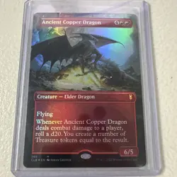 Ancient Copper Dragon Borderless Foil 368 Battle For Baldurs Gate NM MTG - Image 1