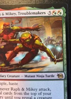 Raph & Mikey, Troublemakers 0167 Rare Teenage Mutant Ninja Turtles MTG - Image 3