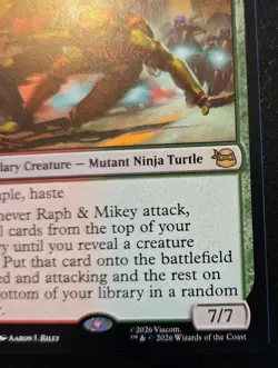 Raph & Mikey, Troublemakers 0167 Rare Teenage Mutant Ninja Turtles MTG - Image 5