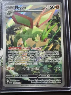 Flygon Illustration Rare 101/094, Phantasmal Flames, Full Art Holo, Pokemon TCG - Image 1