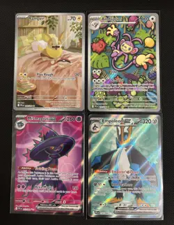 Pokemon Me: Phantasmal Flames Full Art IR Lot Yamper Ambipom Mismagius Empoleon - Image 1