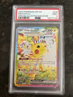 Pokemon Pikachu ex 238/191 Surging Sparks Special Illustration Holo PSA 9 - Image 1