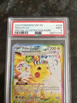 Pokemon Pikachu ex 238/191 Surging Sparks Special Illustration Holo PSA 9 - Image 2