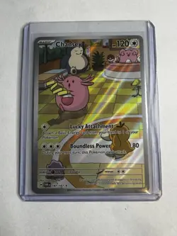 Pokemon TCG Chansey Illustration Rare IR Holo 187/167 Twilight Masquerade Sv06 1 - Image 1
