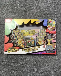 Pokemon TCG Ascended Heroes Premium Poster Collection Mega Lucario New & Sealed - Image 1