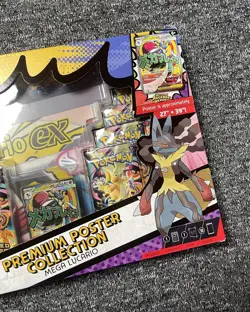 Pokemon TCG Ascended Heroes Premium Poster Collection Mega Lucario New & Sealed - Image 3