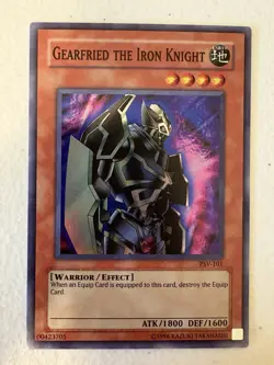 YUGIOH Gearfried the Iron Knight PSV-101 Super Rare NM - Image 3