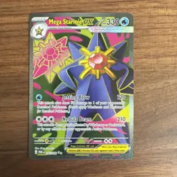 Mega Starmie EX 102/088 Full Art Ultra Rare Pokemon TCG: Perfect Order - Image 1