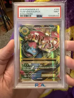 M Venusaur EX 100/108 Mega Pokemon XY Evolutions 100 MINT PSA 9 - Image 1