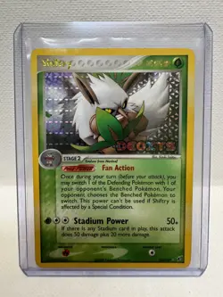 Pokemon TCG Shiftry EX Deoxys 25/107 Reverse Holo Rare - Image 1