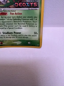 Pokemon TCG Shiftry EX Deoxys 25/107 Reverse Holo Rare - Image 5