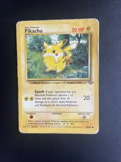 Pokemon TCG Pikachu Jungle 60/64 Regular Unlimited Common PLAYED - Image 1