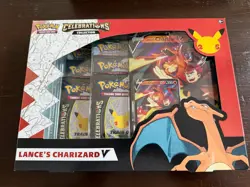 Pokemon TCG Celebrations Lance’s Charizard V Collection Box English - Image 1