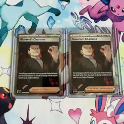 (2) 2023 Pokemon S&V 151 Giovanni’s Charisma (Full Art) 197/165 NM - Image 1