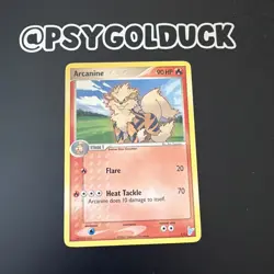 Arcanine #1/12 Non Holo Ex Trainer Kit 2: Plusle & Minun Pokemon TCG A8 - Image 1