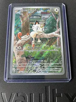 Pokemon Meowth 106/094 Me02 Phantasmal Flames Illustration Rare Holo 70 HP - Image 1