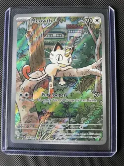 Pokemon Meowth 106/094 Me02 Phantasmal Flames Illustration Rare Holo 70 HP - Image 3