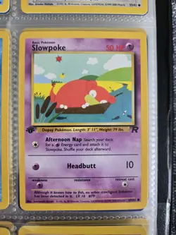 Pokemon Slowpoke 67/82 Team Rocket 1st Edition Nintendo 50 HP Common English - Image 1