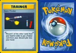 ITEM FINDER 74/102 RARE BASE SET SHADOWLESS POKEMON UNLIMITED MP - Image 3