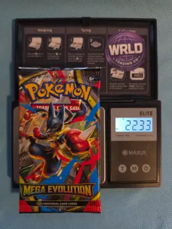(HEAVY)🔥 22.33g Pokemon TCG Mega Evolution Booster Pack Factory Sealed✅ - Image 1