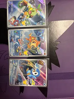 Pokemon TCG First Partner Illustration Collection Series 1 Gen 4 Sinnoh Starters - Image 1