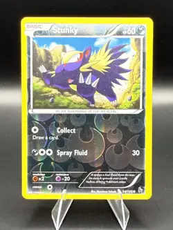 Pokemon TCG Card 2014 XY Flashfire - Stunky 54/106 Reverse Holo - Image 1