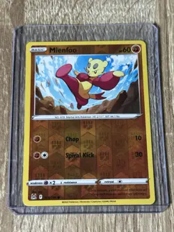 💥SHIPS SAME DAY Mienfoo 103/196 Reverse Holo Pokemon Card Fighting Type - Image 1