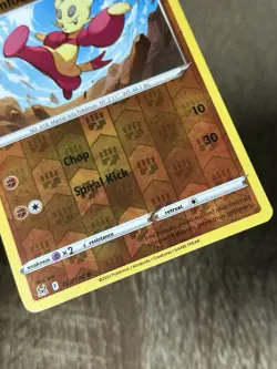 💥SHIPS SAME DAY Mienfoo 103/196 Reverse Holo Pokemon Card Fighting Type - Image 3