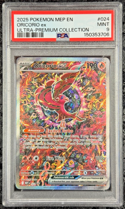 2025 POKEMON MEP EN ORICORIO ex ULTRA-PREMIUM COLLECTION #024 💎PSA 9 - Image 1