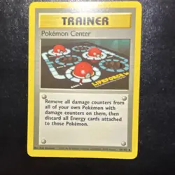 Pokemon TCG Pokemon Center Base Set 85/102 Regular 1999 Wizards Uncommon Trainer - Image 1