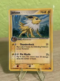 Pokemon TCG Jolteon Holo Promo Pop Series 3 3/17 LP - Image 1