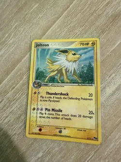 Pokemon TCG Jolteon Holo Promo Pop Series 3 3/17 LP - Image 3