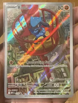 Pokemon Center Stamped - Pokemon Mega Evolution ETB Promo #10 Riolu - Image 1