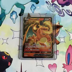 2022 Pokemon Brilliant Stars Charizard V 017/172 NM - Image 1