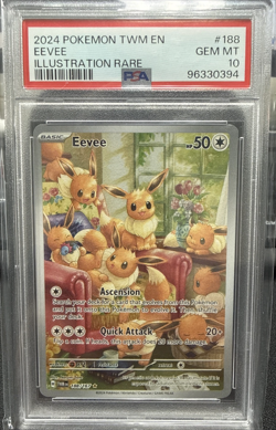 2024 Pokemon Eevee 188/167 Sv06: Twilight Masquerade Holo PSA 10 - Image 1
