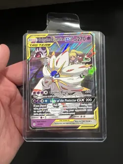 Pokemon Solgaleo & Lunala GX Ultra Rare Holo 270 HP 75/236 Sm-Cosmic Eclipse - Image 1