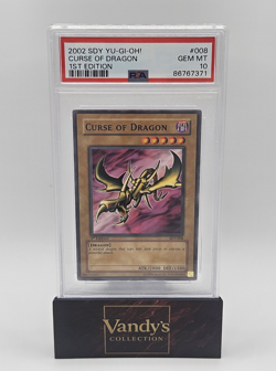 Konami Yu-Gi-Oh! Curse of Dragon SDY-008 PSA 10 1st Edition 2002 - Image 1