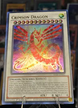 Yu-Gi-Oh Crimson Dragon RA04-EN061 Ultra Rare 1st Edition Near Mint Condition - Image 1