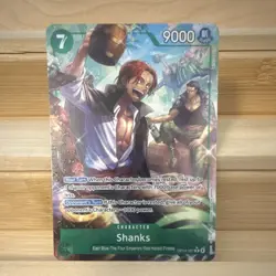 One Piece Shanks OP14-027 Character Card 9000 Power Standard Card Stock - Image 1