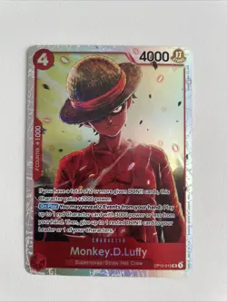Monkey.D.Luffy OP12-015 (SR) Legacy of the Master Holo Foil One Piece English NM - Image 1