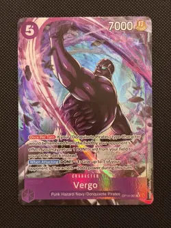 Vergo Alt Art OP14-061 One Piece TCG Azure Sea's Seven English NM - Image 1