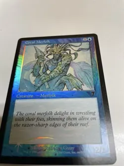Coral Merfolk Magic The Gathering Foil Card 83 - Image 1