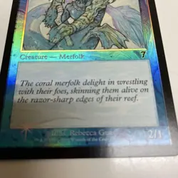 Coral Merfolk Magic The Gathering Foil Card 83 - Image 3