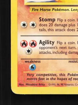 Rapidash 44/64 HP Jungle English Pokemon Card TCG - Image 2