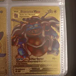 Blastoise VMAX Gold Foil Pokemon Card - Image 1
