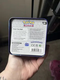 Two Pokemon Tcg Card Tins Dragon Type And Psychic Type Empty Tins Only ￼￼ - Image 3